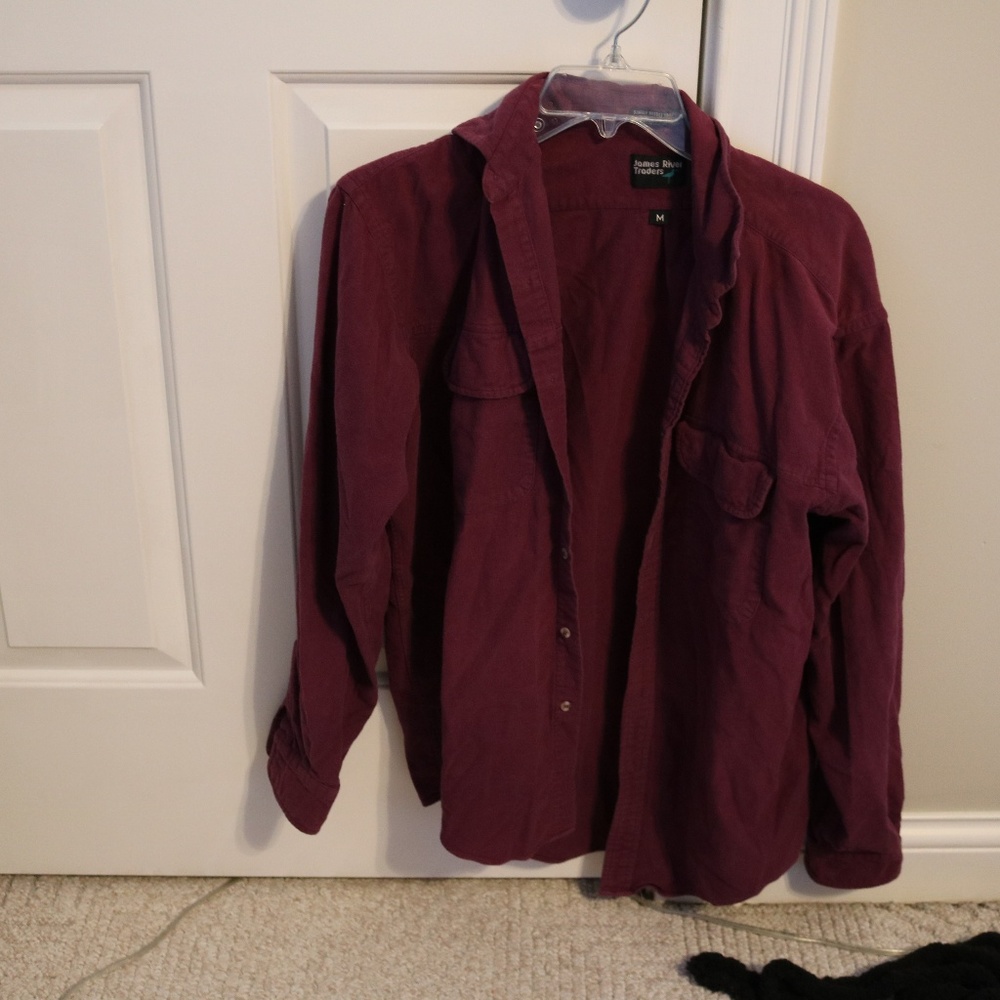 Button up Loose Dark Purple